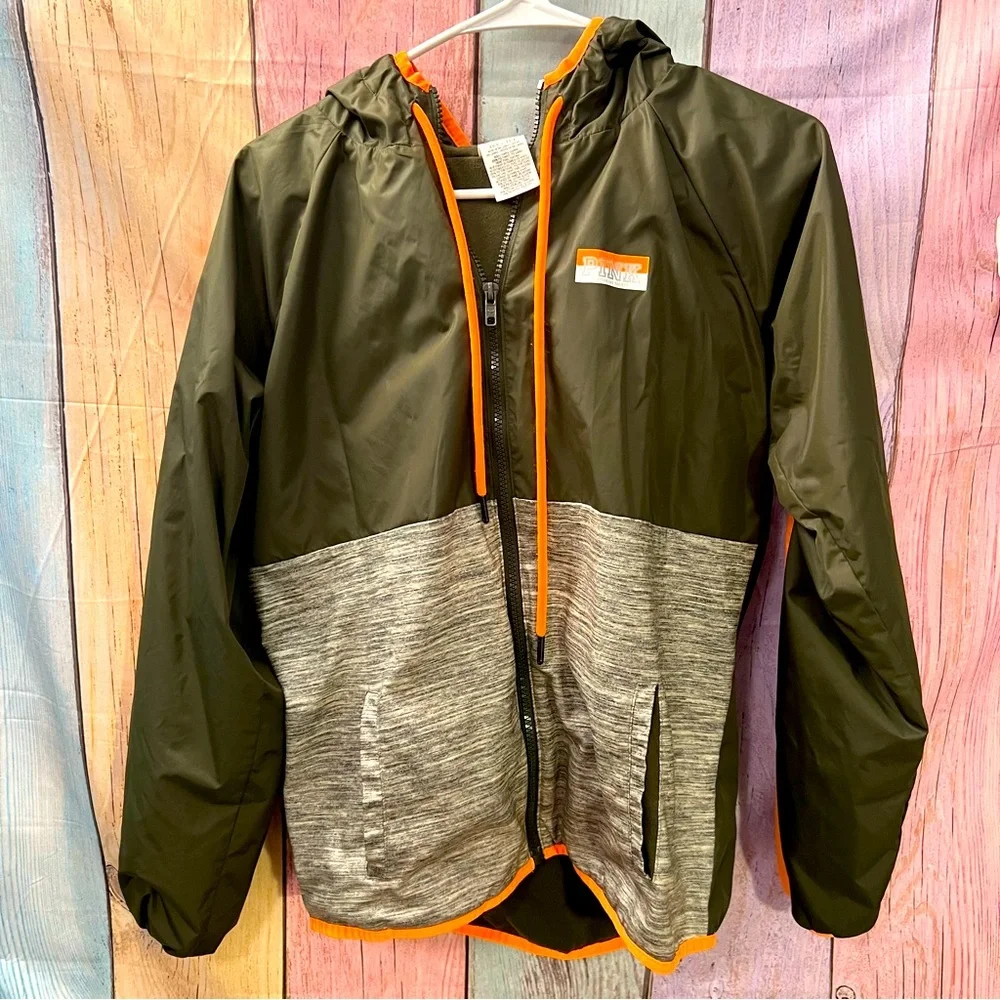 PINK Victoria’s Secret anorak fleece lined windbreaker/rain jacket XS/S - Picture 1 of 4